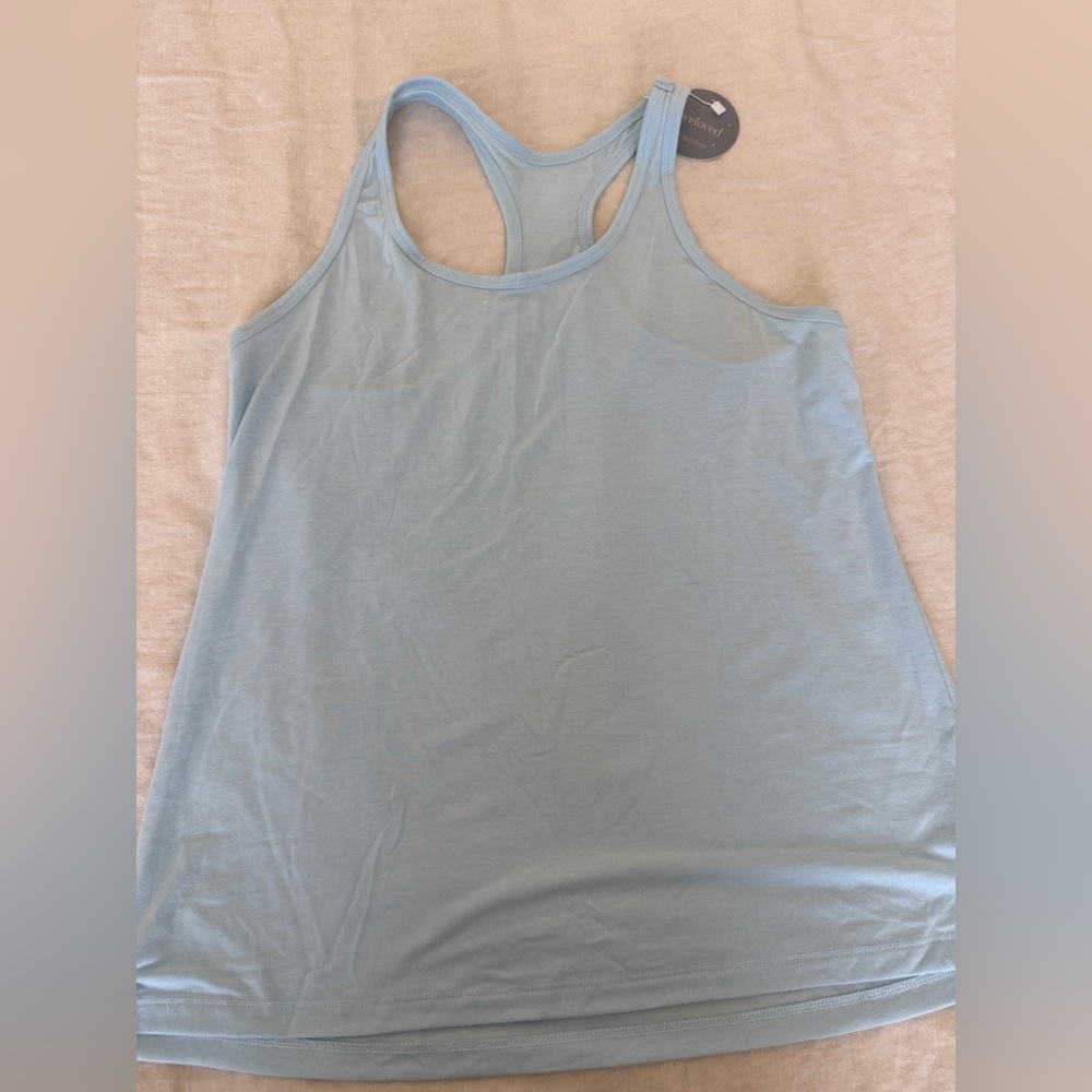 Old Navy Light Blue Racerback Tank Top